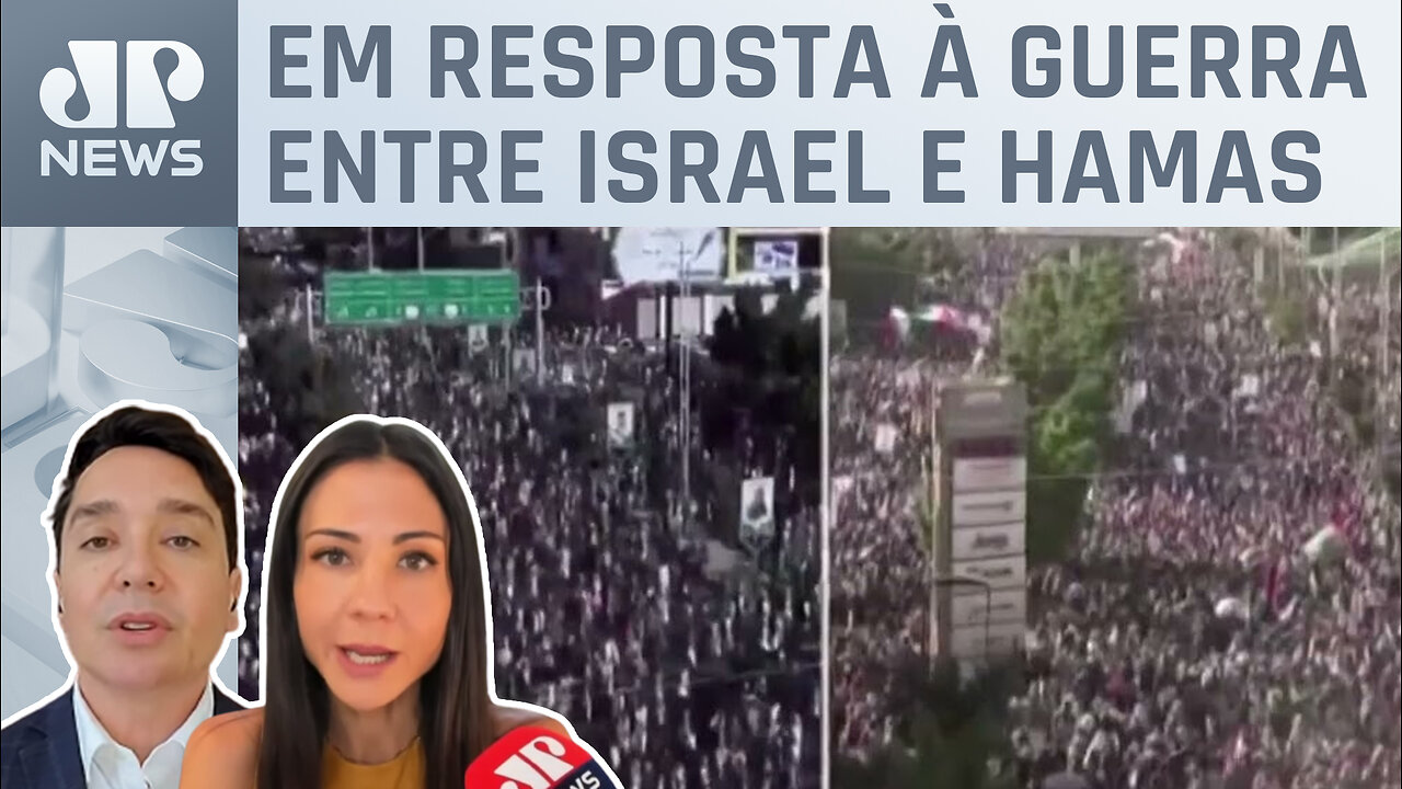 Protestos pró-Palestina preenchem ruas do Iêmen; Claudio Dantas e Amanda Klein analisam