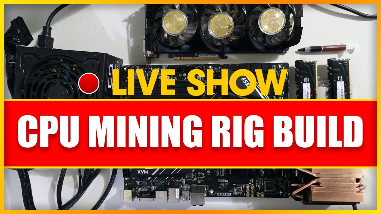 CPU MINING Rig Build LIVE More Profitable Then a 3090!!