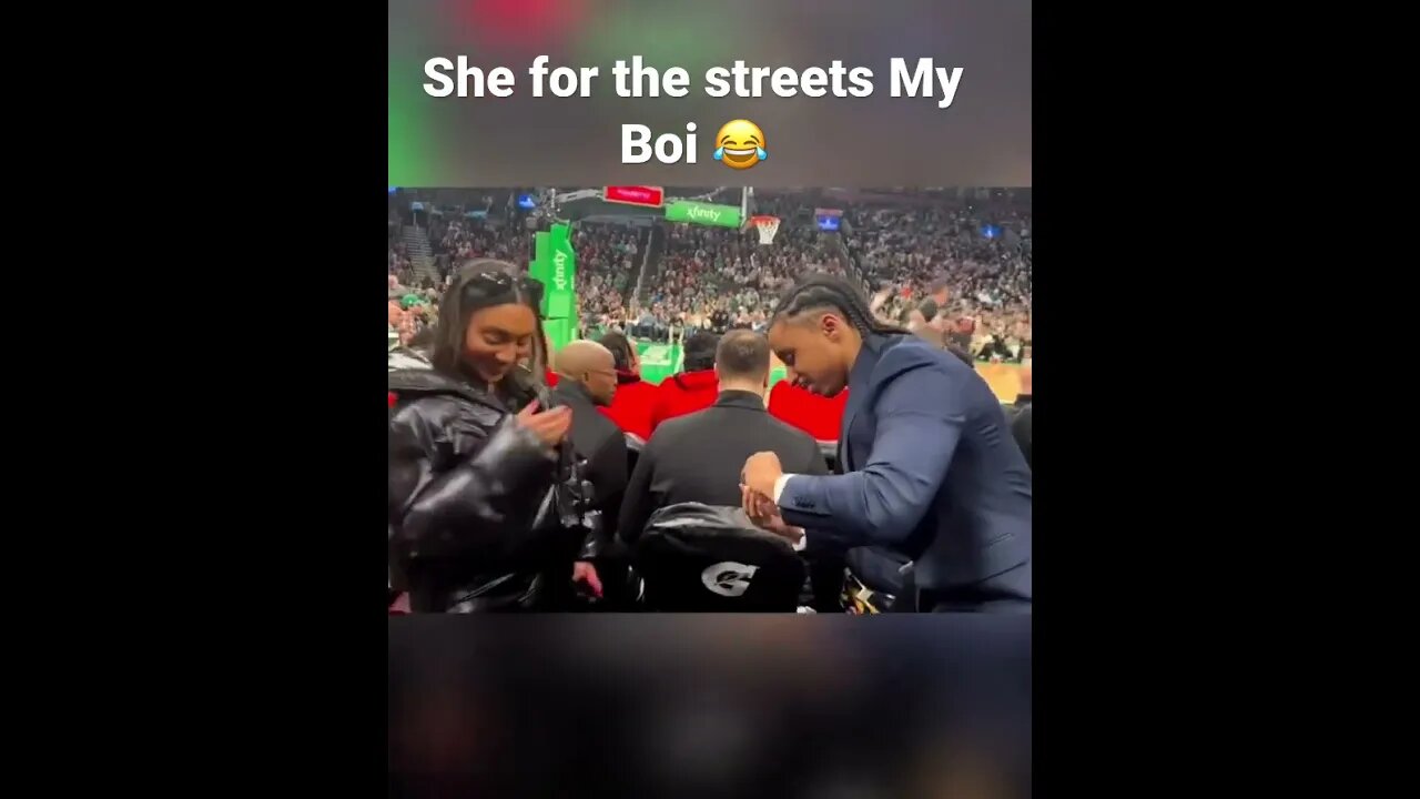 She for the streets #viral #shorts #proposal #nba #funny #fyp #shortsvideo