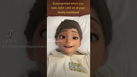 Scapegoated when you look JUST LIKE all of your family members! #narcissist #gangstalking #ytshorts
