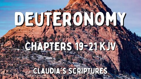 The Bible Series Bible Book Deuteronomy Chapters 19-21 Audio