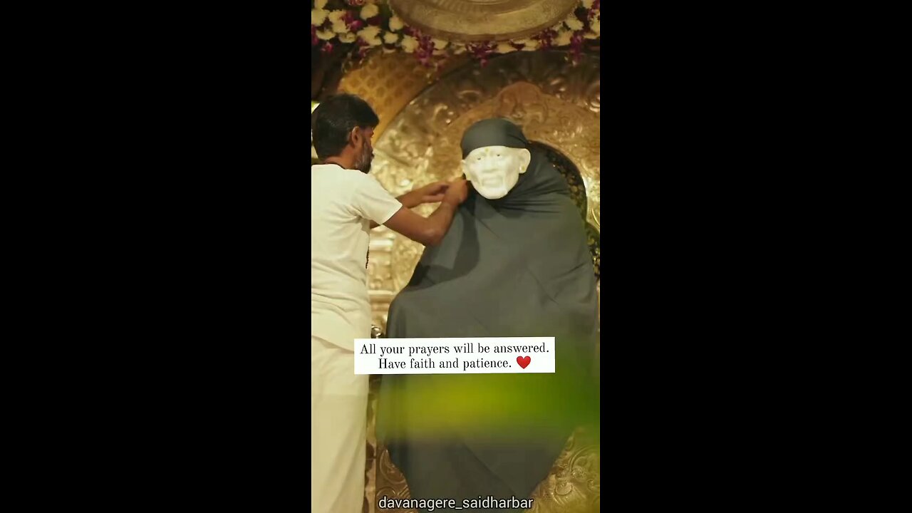 you keep faith and patience dear....sai baba...🙏❤️