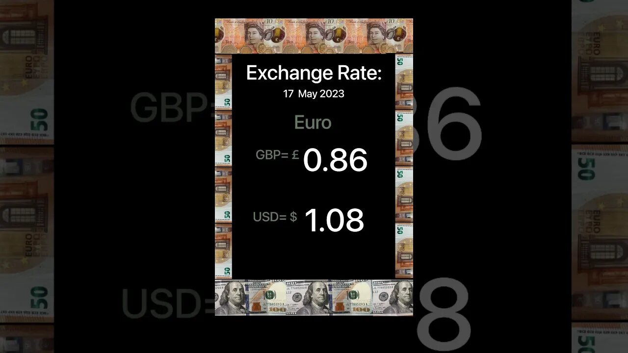 Currency Exchange Rates Today GBP EUR USD