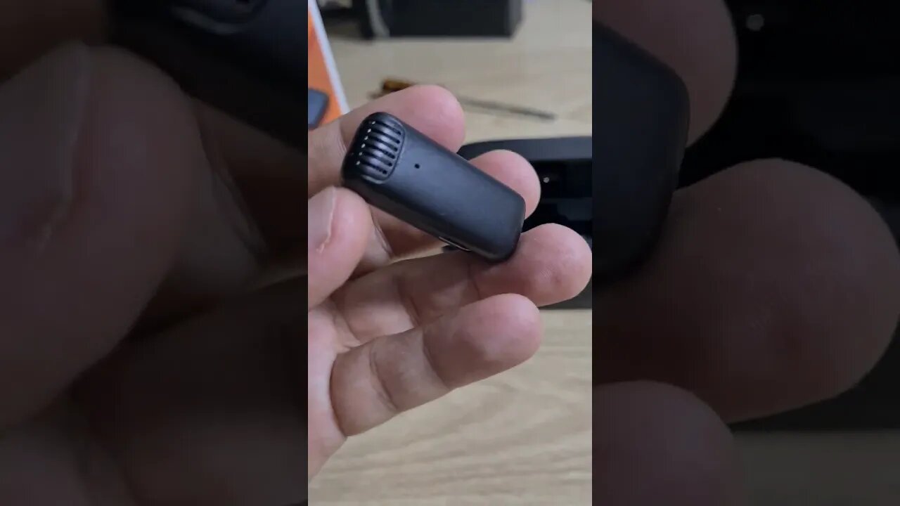 kit com dois microfones 🎤 e um receptor sem fio USBC