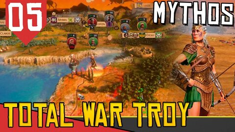 Começa a CAÇADA MITOLÓGICA - Total War Saga Troy Hipólita #05 [Gameplay PT-BR]