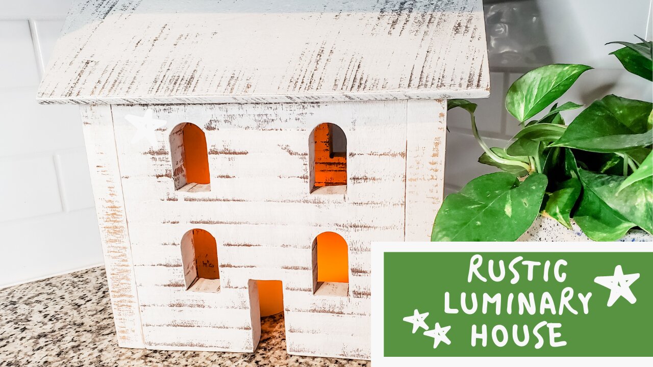 DIY Rustic Luminary House