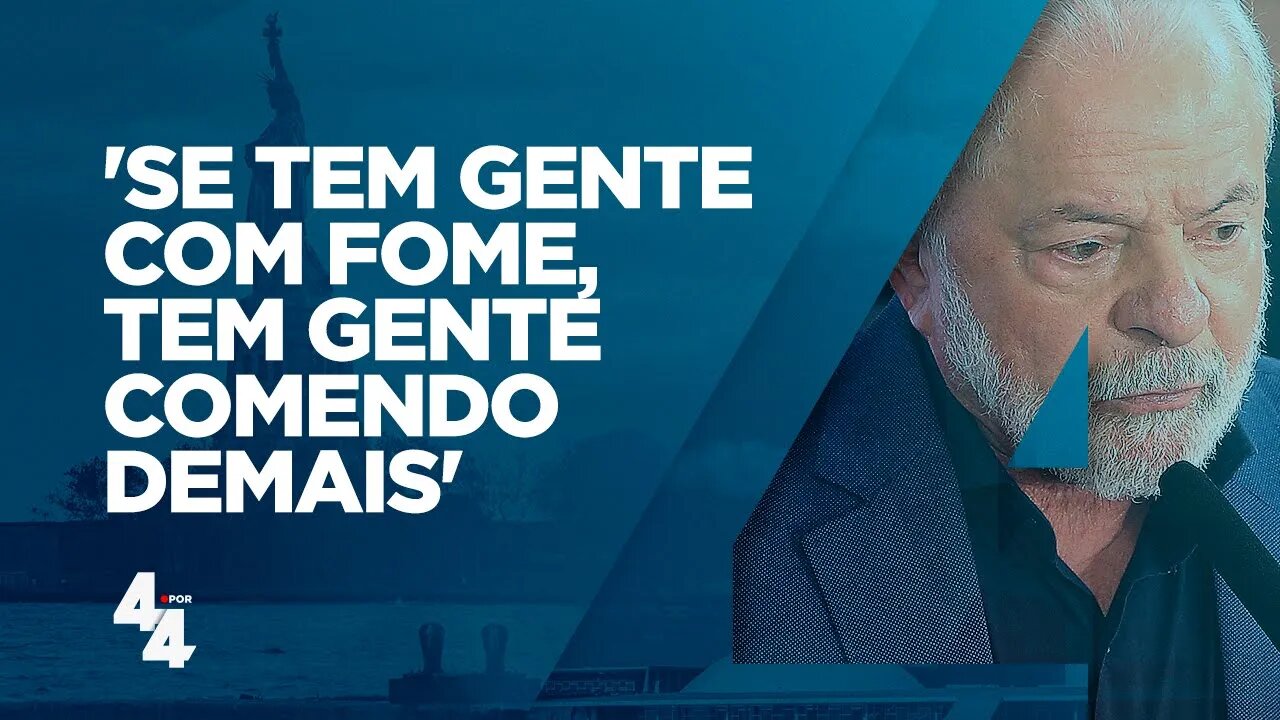 Lula tenta explicar fome no Brasil e acaba acusado de gordofobia