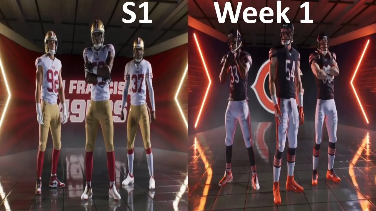 Madden 23 49ers Vs Bears All Madden Simulation S1 W1