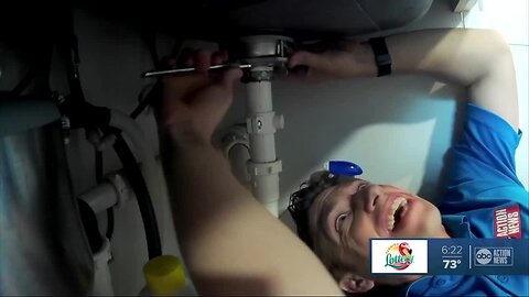 Sportscast from home while working from home: Leaky Sink Edition