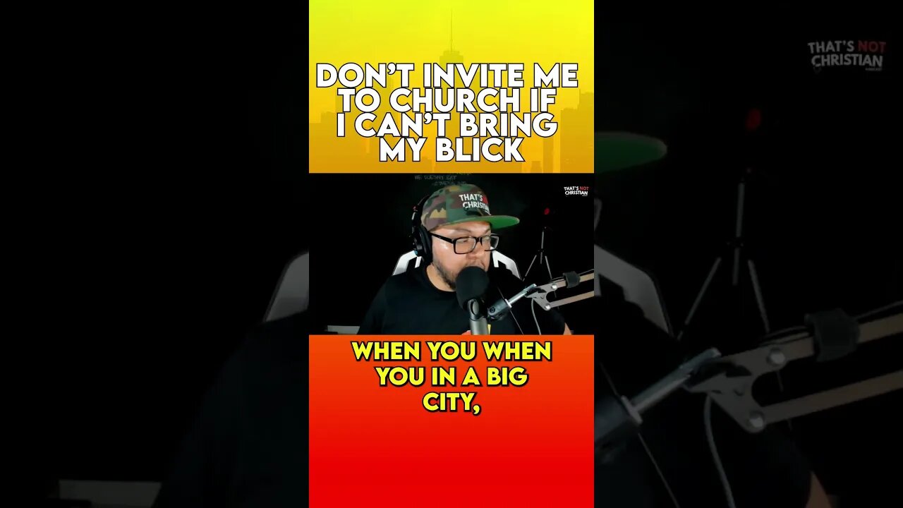 Don’t invite me to church w/o my blick #podcast