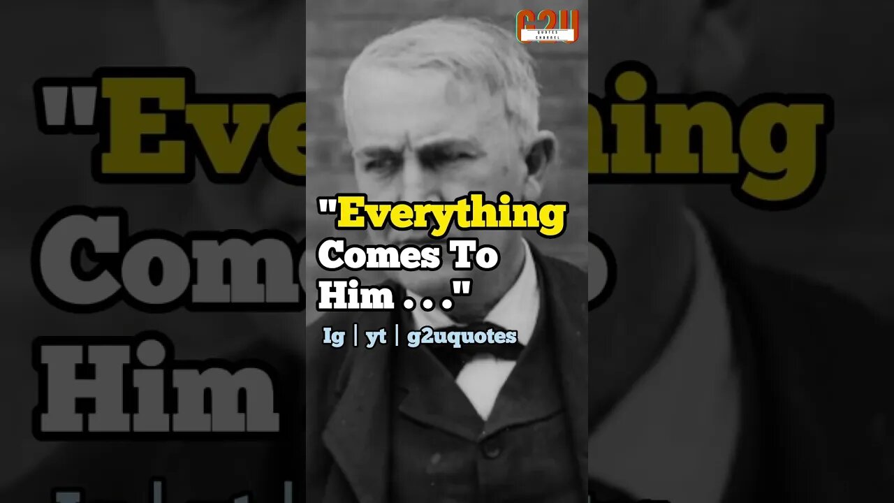 Thomas Edison's Secret to Success: Hustle and Patience🔥│Motivational Status│#quote #motivational