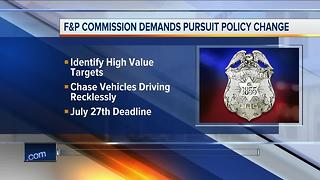 Fire and Police Commission demands pursuit policy change