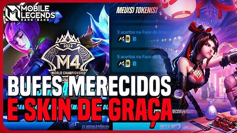 BUFF NO CLAUDE E HANNABI E SKIN ÉPICA GRÁTIS NO NOVO EVENTO | MLBB