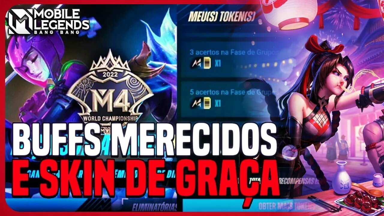 BUFF NO CLAUDE E HANNABI E SKIN ÉPICA GRÁTIS NO NOVO EVENTO | MLBB