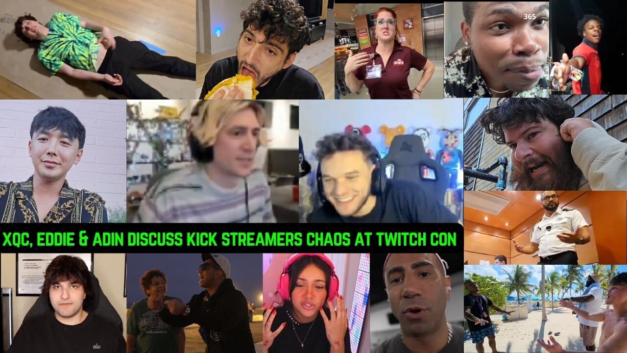 Eddie, xQc and Adin Ross discuss Kick Streamers at Twitch Con