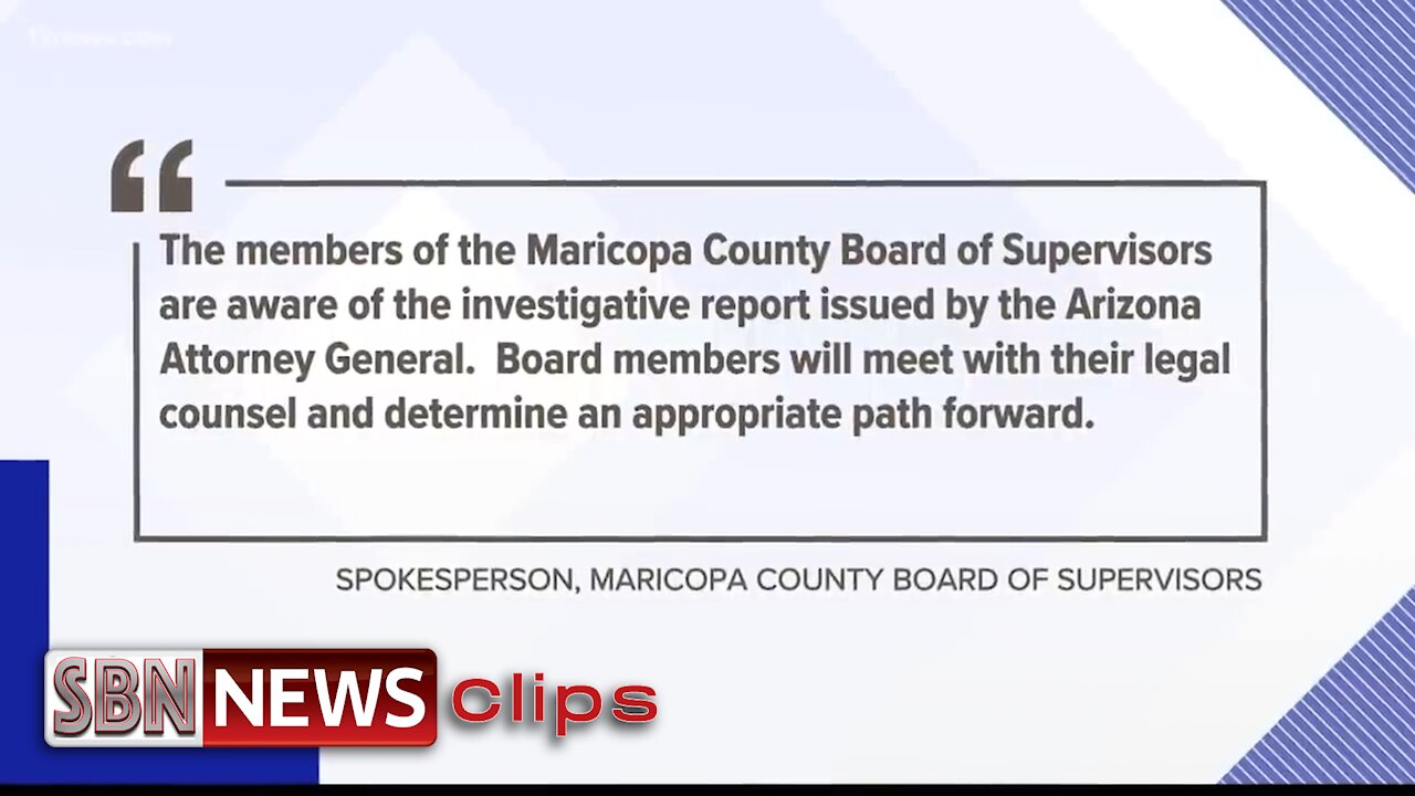 Attorney General: Maricopa County Must Comply With Subpoena or Risk State Funding - 3412