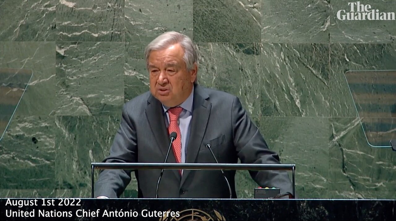 United Nations | UN Chief Warns "Humanity Is a Miscalculation Away from Nuclear Annihilation."