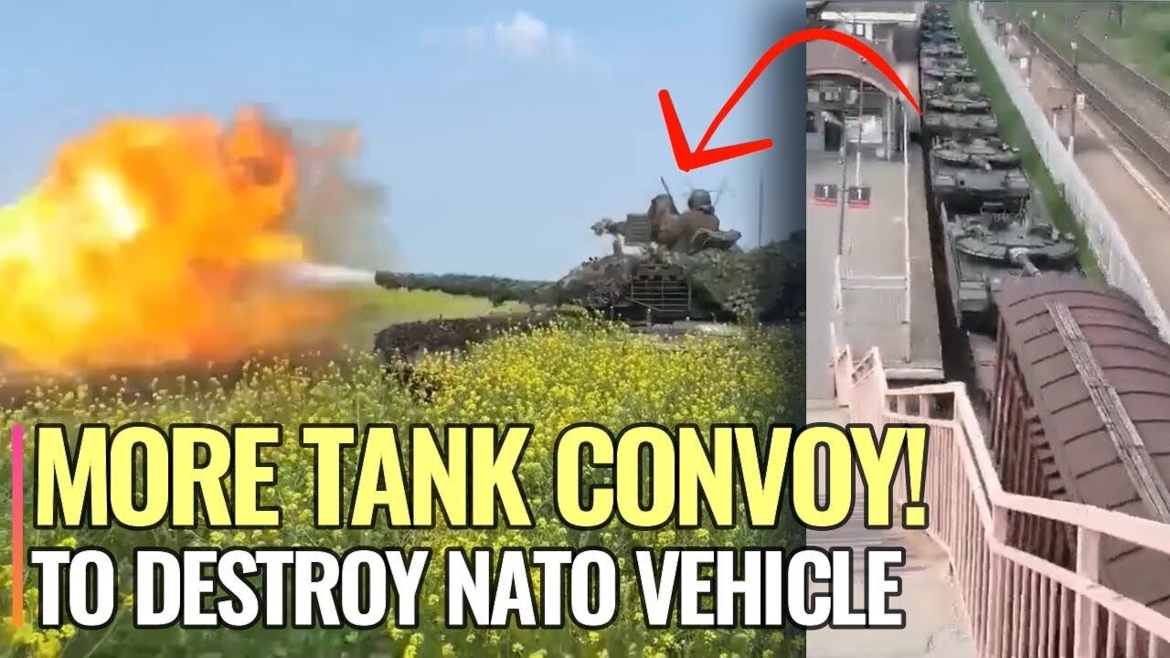 Modernized T-80BVM tank NATO vehicle destroyer heading to the front of Ukraine