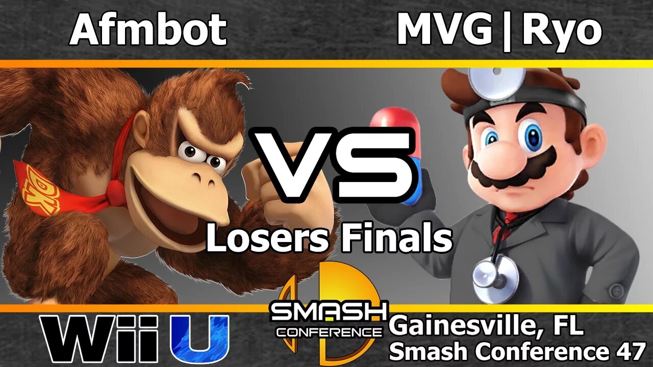 Afmbot (Donkey Kong) vs. MVG|Ryo (D. Mario & Ike) - SSB4 Losers Finals - SC47