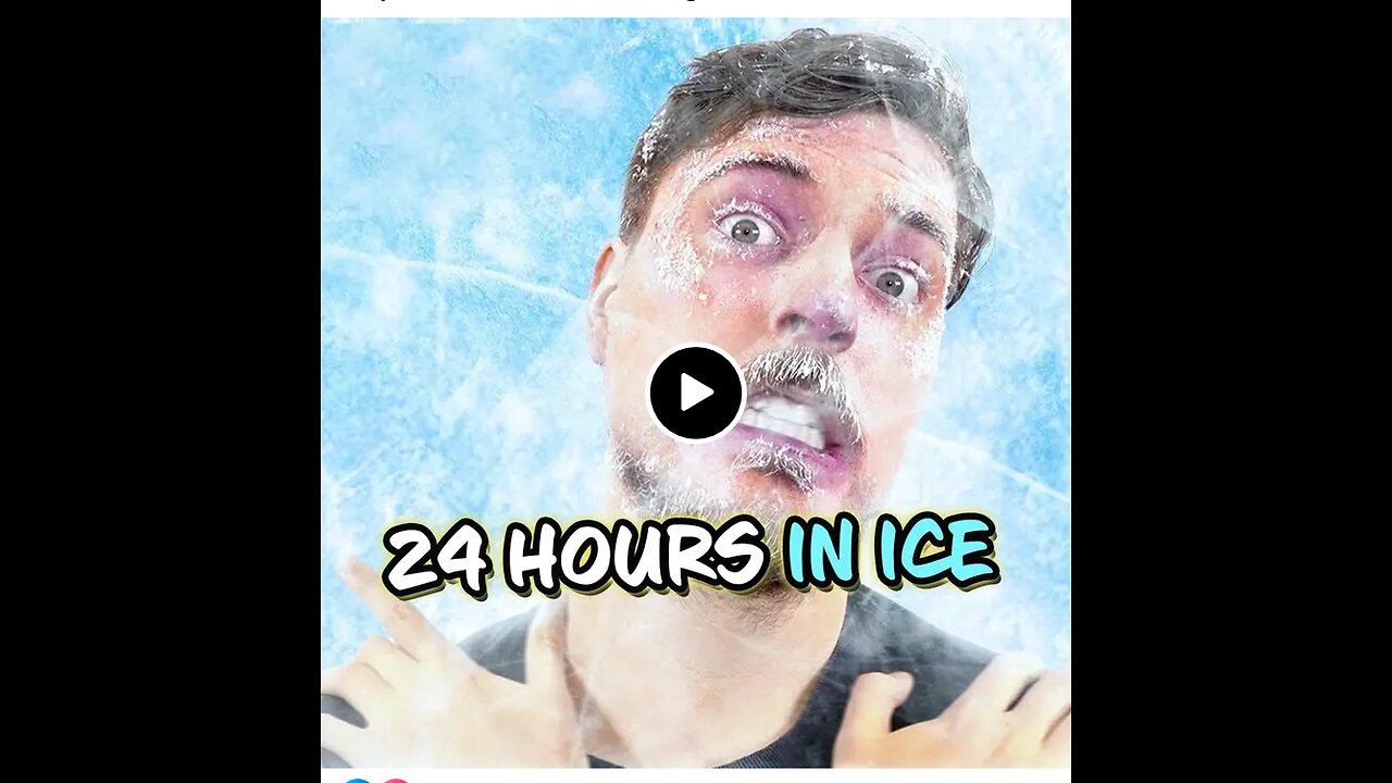 24hrs spent in ice by MrBeast