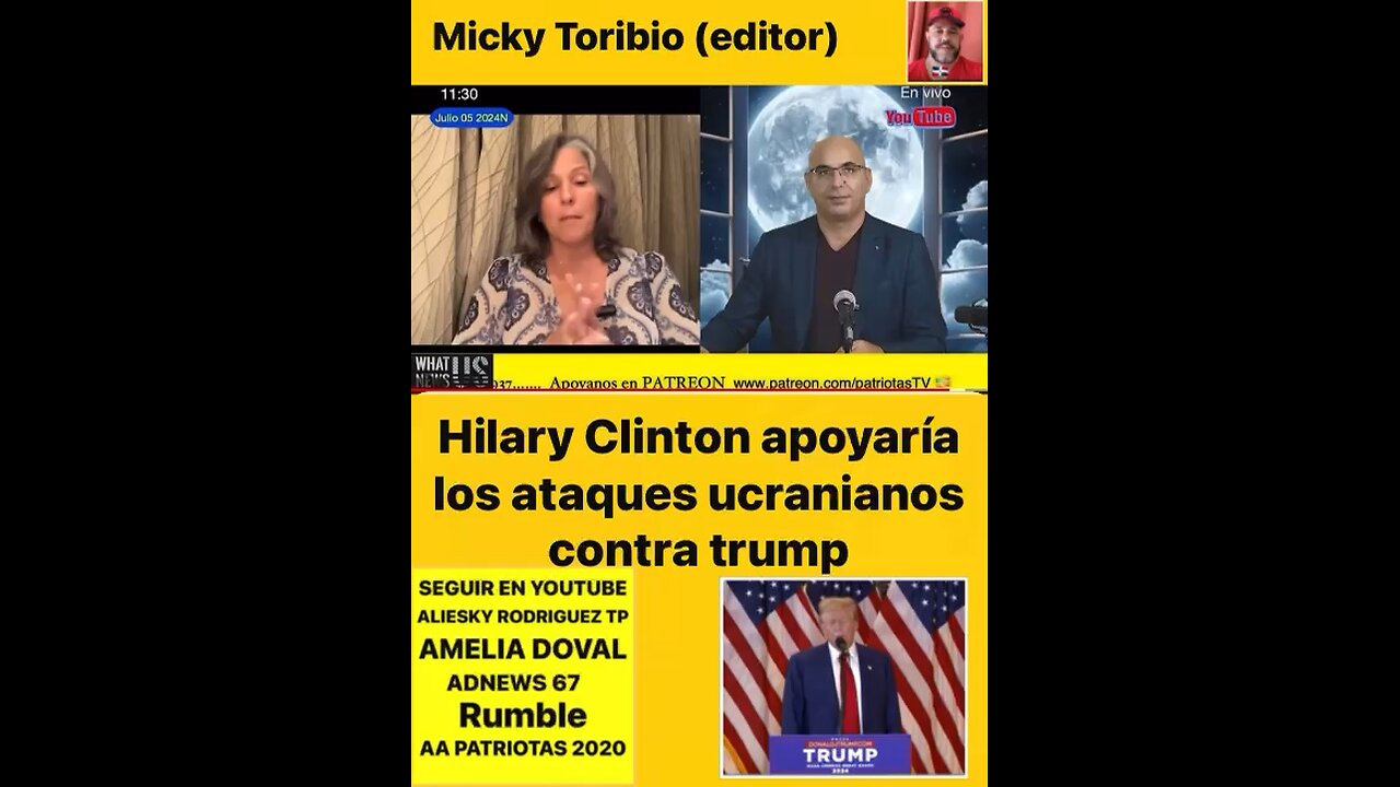 Hilary Clinton apoyará los ataques de Ucrania contra Trump