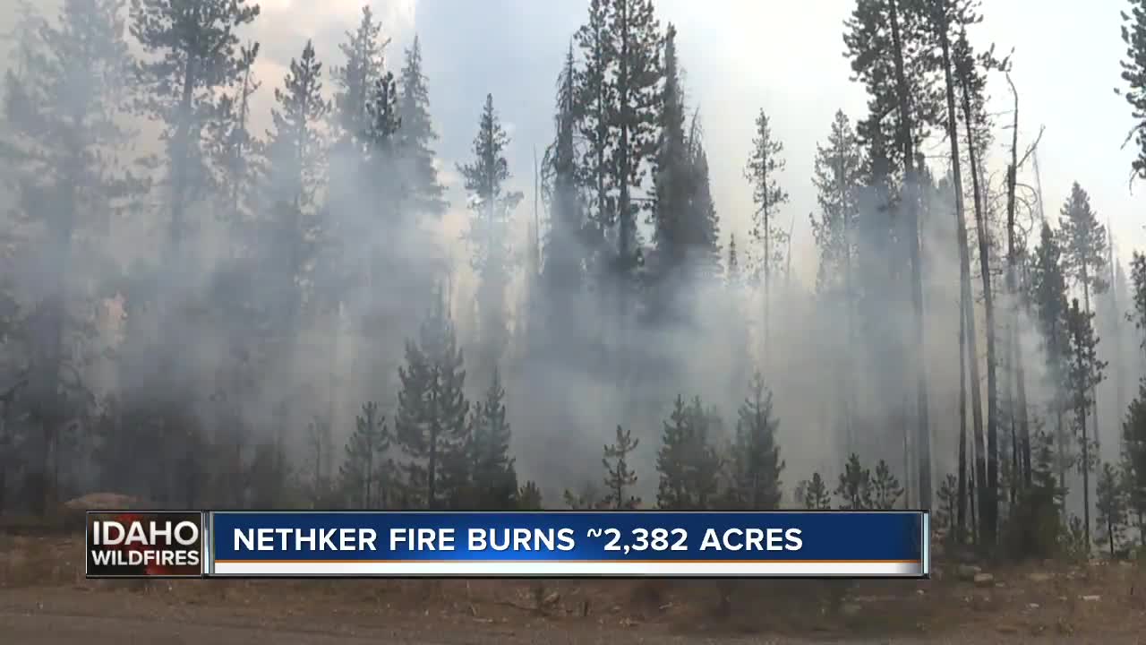 Nethker Fire burns roughly 2,382 acres, now 18 percent contained