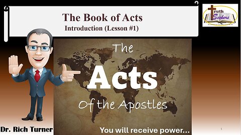 Acts – Introduction – Lesson #1