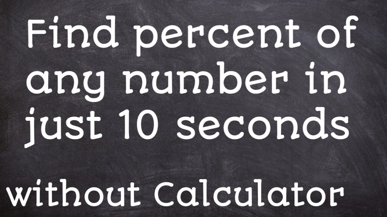 Find percentage of any number in 10 seconds