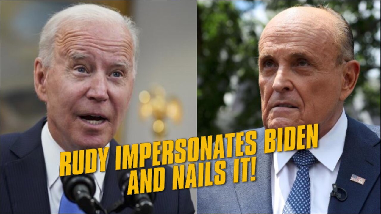 THIS! Rudy Giuliani Does Impression Of Joe Biden