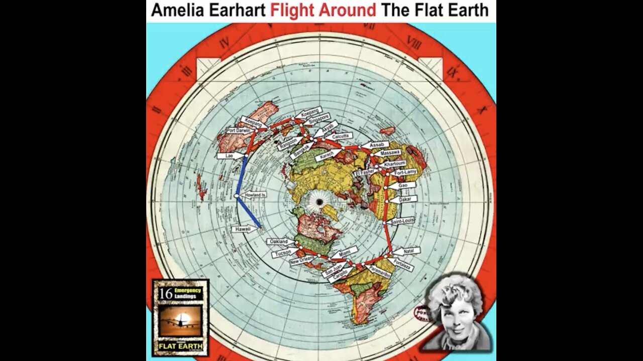 Flight Routes using the Flat Earth Map