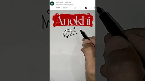 Anokhi name signature 💕 | 2023