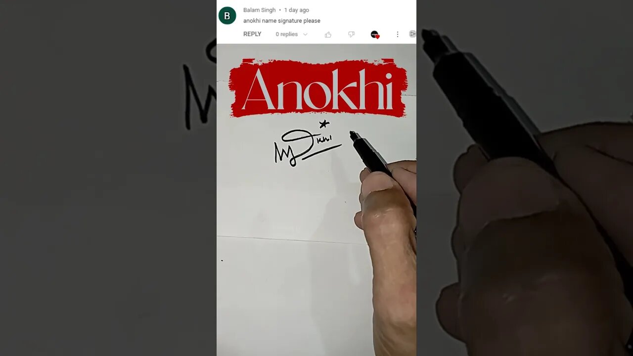 Anokhi name signature 💕 | 2023