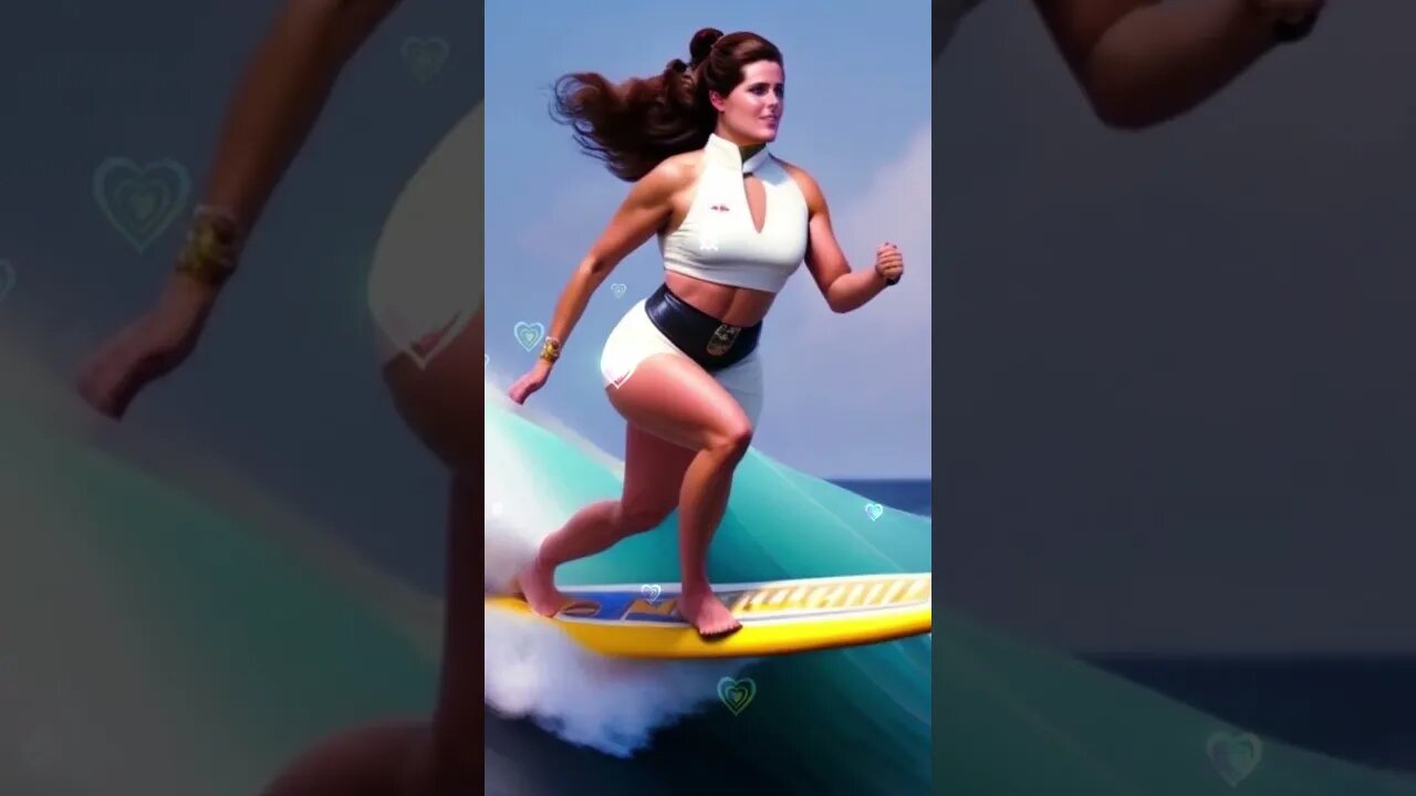 #PrincessLeia #Surfing #StarWars #Funny #Viral #Shorts