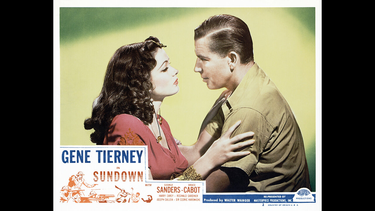 Sundown (1941) Gene Tierney, George Sanders