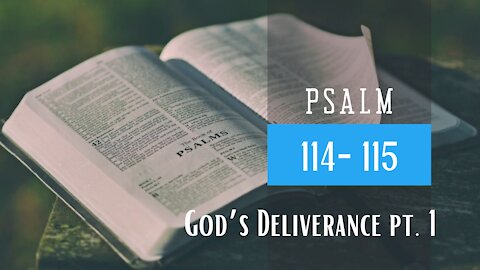 Psalm 114-115 God's Deliverance Part 1