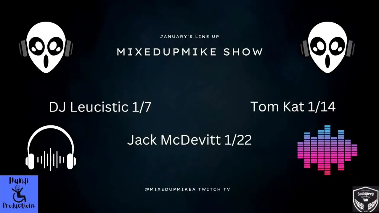 January's Lineup is here for the MixedupMike Show.