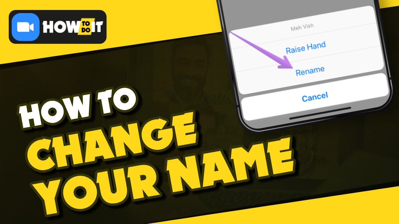 How to change your name on Zoom.