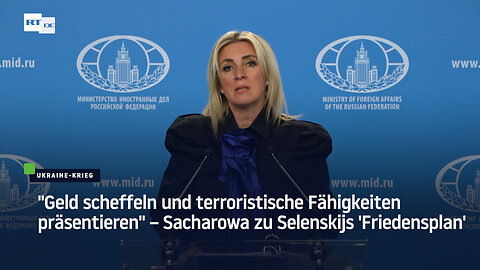 "Terroristische Fähigkeiten präsentieren" – Sacharowa zu Selenskijs 'Friedensplan'