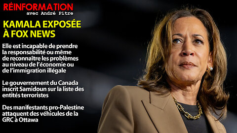RÉINFORMATION 17/10/2024 - KAMALA INCAPABLE DE DÉFENDRE SON BILAN À FOX NEWS