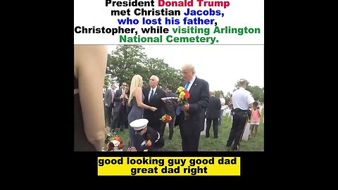 President Donald Trump met Christian Jacobs