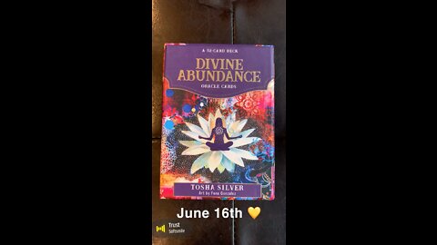 June 16th oracle card: trust