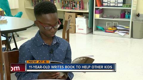 11-year-old Tampa student hoping his published book will inspire kids to follow their dreams