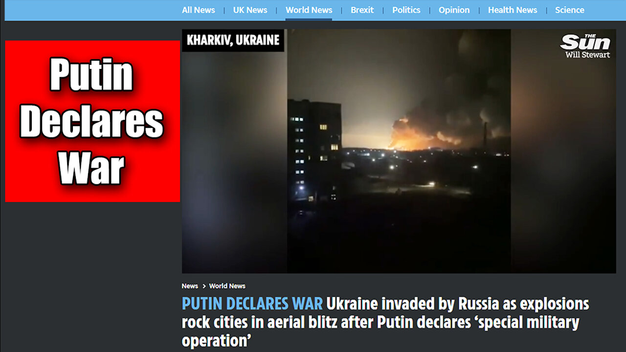 Russia's Attack On Ukraine Has Begun