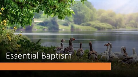 Sunday PM Service: Essential Baptism