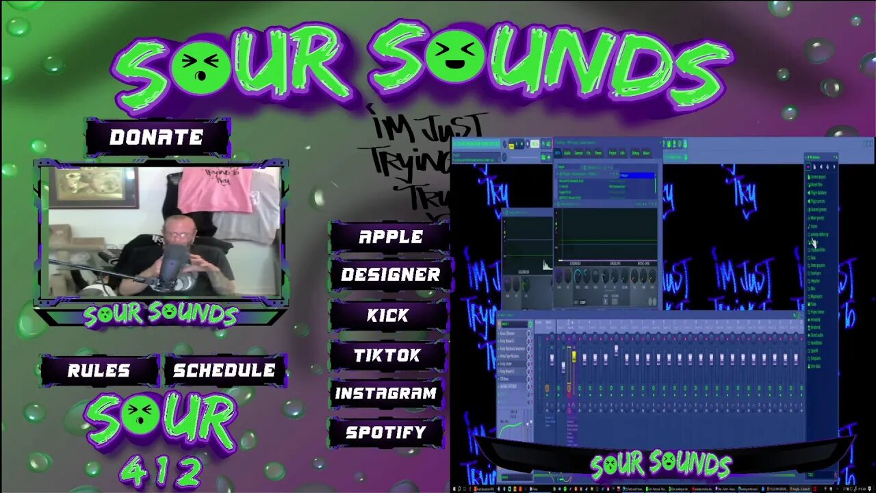 Working on this over lay please help! mixing a song after
