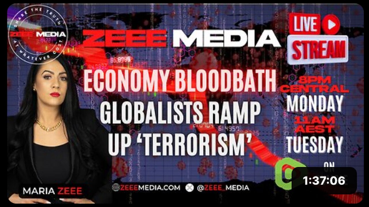 Economy BLOODBATH, Globalists Ramp Up 'Terrorism' - Maria Zeee LIVE