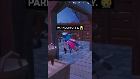 an ENEMY founded him, so he started doing PARKOUR in FORTNITE.. #shorts #viral