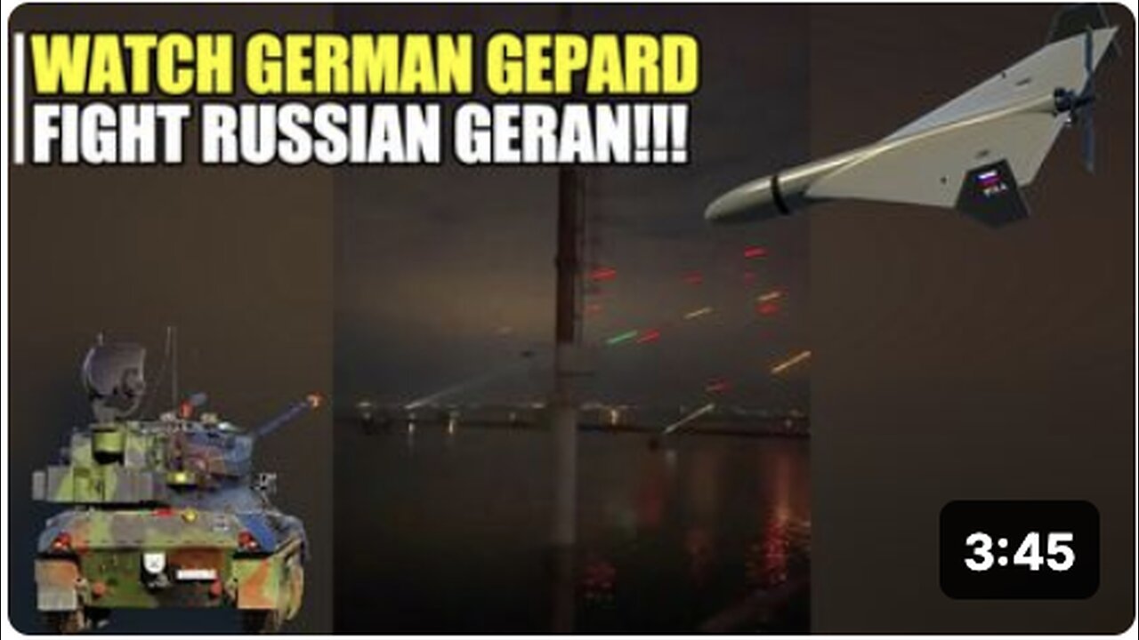 Watch Ukrainian anti aircraft get in trouble by Geran-2 arrival in Odessa!