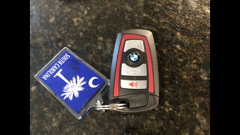 How to change the battery in a BMW key fob.