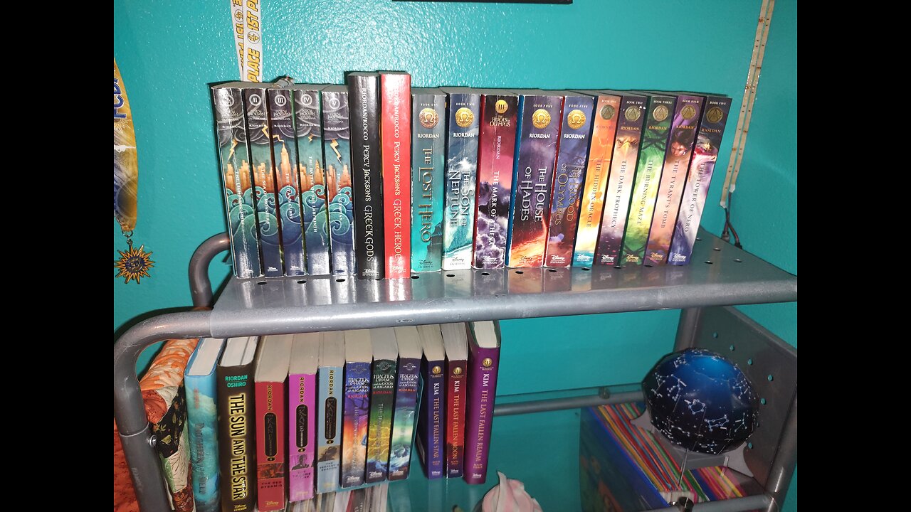 My Rick Riordan book collection